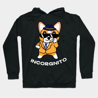 Incorgnito Corgi Dog Owner Welsh Corgi Funny Dog Hoodie